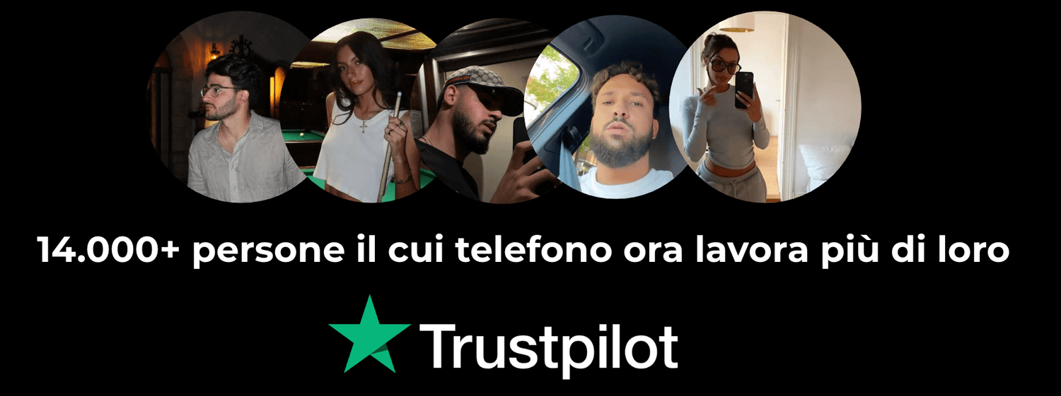 Screenshot Trustpilot: oltre 14.000 trader italiani con recensioni verificate su The Edge Trading Club